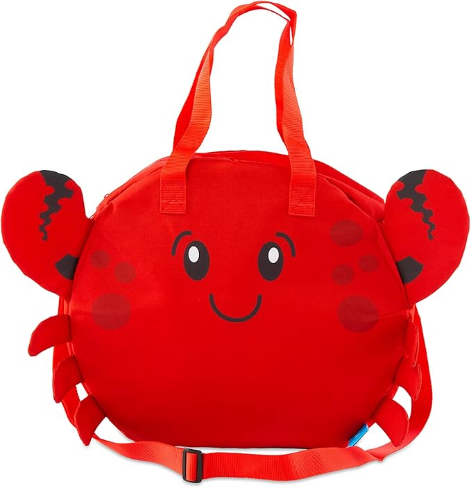 BigMouth Inc Large Insulated Cooler Bag, Reusable Travel Bag with Adustable Straps, Cute Collapsible Food Tote for Picnic Pool Beach