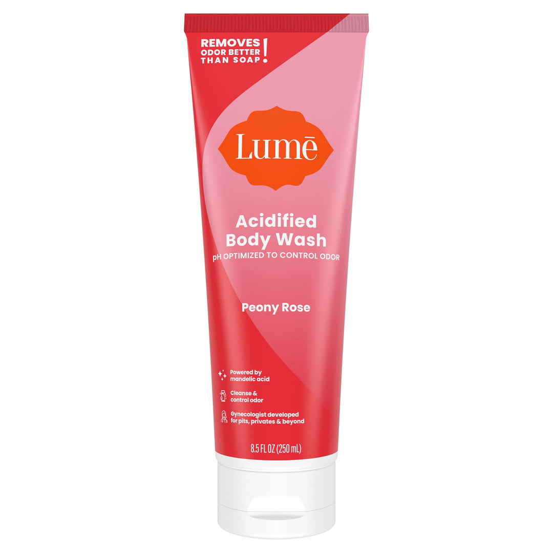 Lume Acidified Body Wash - 24 Hour Odor Control - Removes Odor Better than Soap - Moisturizing Formula - Formulated Without SLS