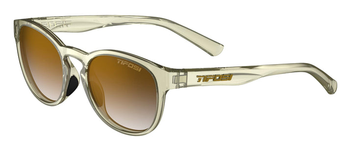 Tifosi Svago Sunglasses (Crystal Champagne, Brown Gradient)