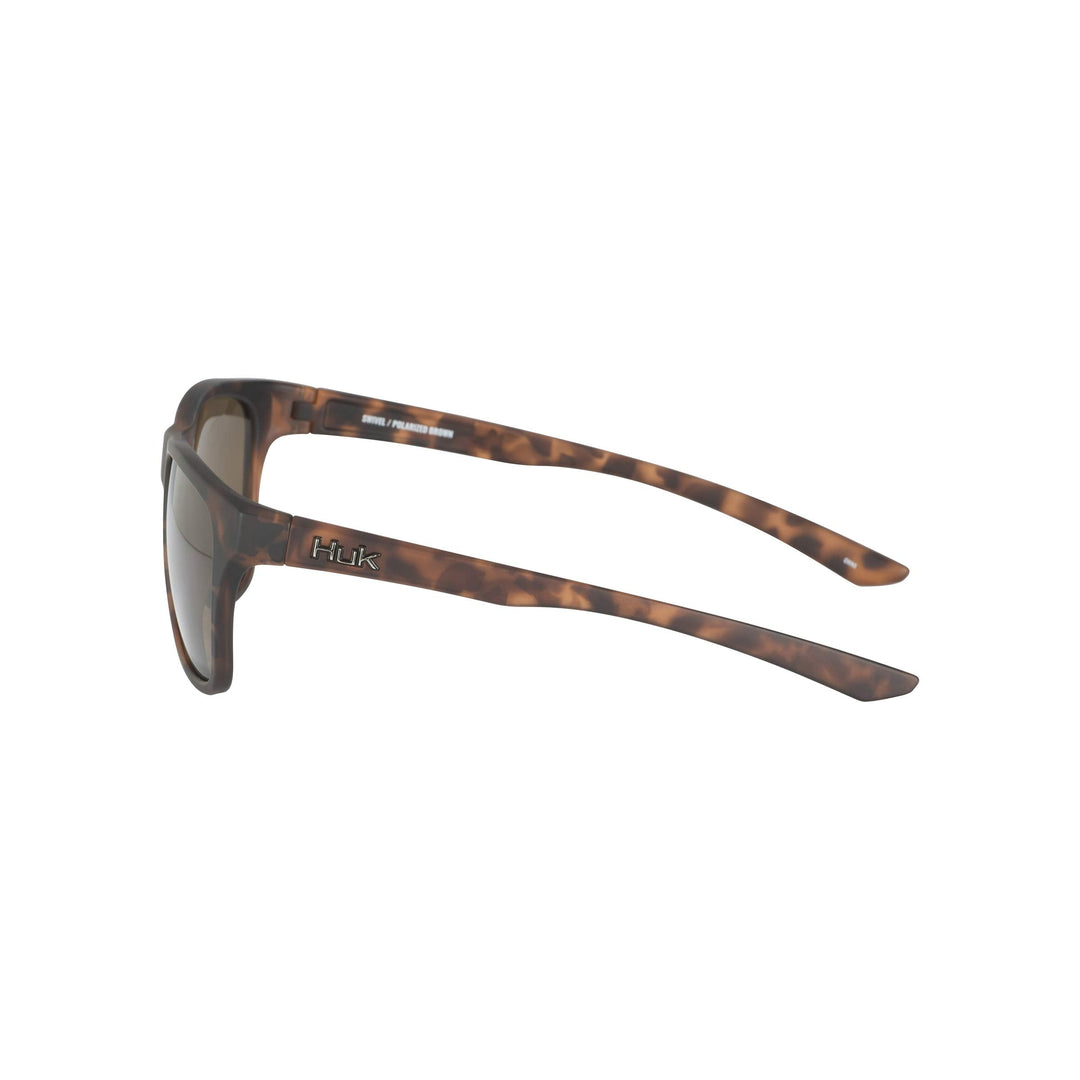 HUK, Polarized Lens Eyewear with Performance Frames, Fishing, Sports & Outdoors Sunglasses Butterfly, (Swivel) Brown/Tort, Medium