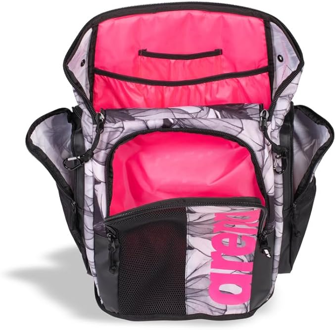 ARENA Spiky III Backpack 45 Swimming Athlete Sports Gym Rucksack Large Training Gear Equipment Swim Bag for Men and Women, 45 Liters, Seabed