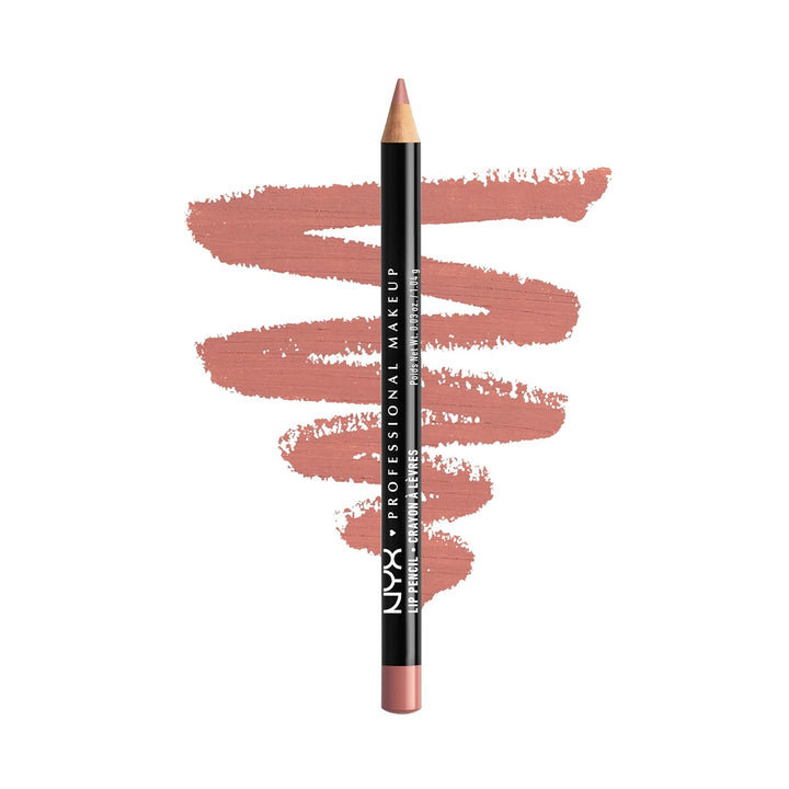 NYX Slim Lip Pencil | Long-Lasting Creamy Lip Liner | Hot Red - 2 Pack