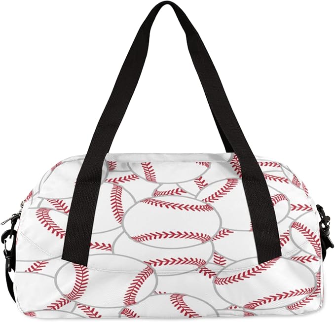 Sprot Baseball Kids Overnight Duffle Bags Boys Girls Teen Sports Gym Bag for Weekender Travel Gymnastics Dance Ballet