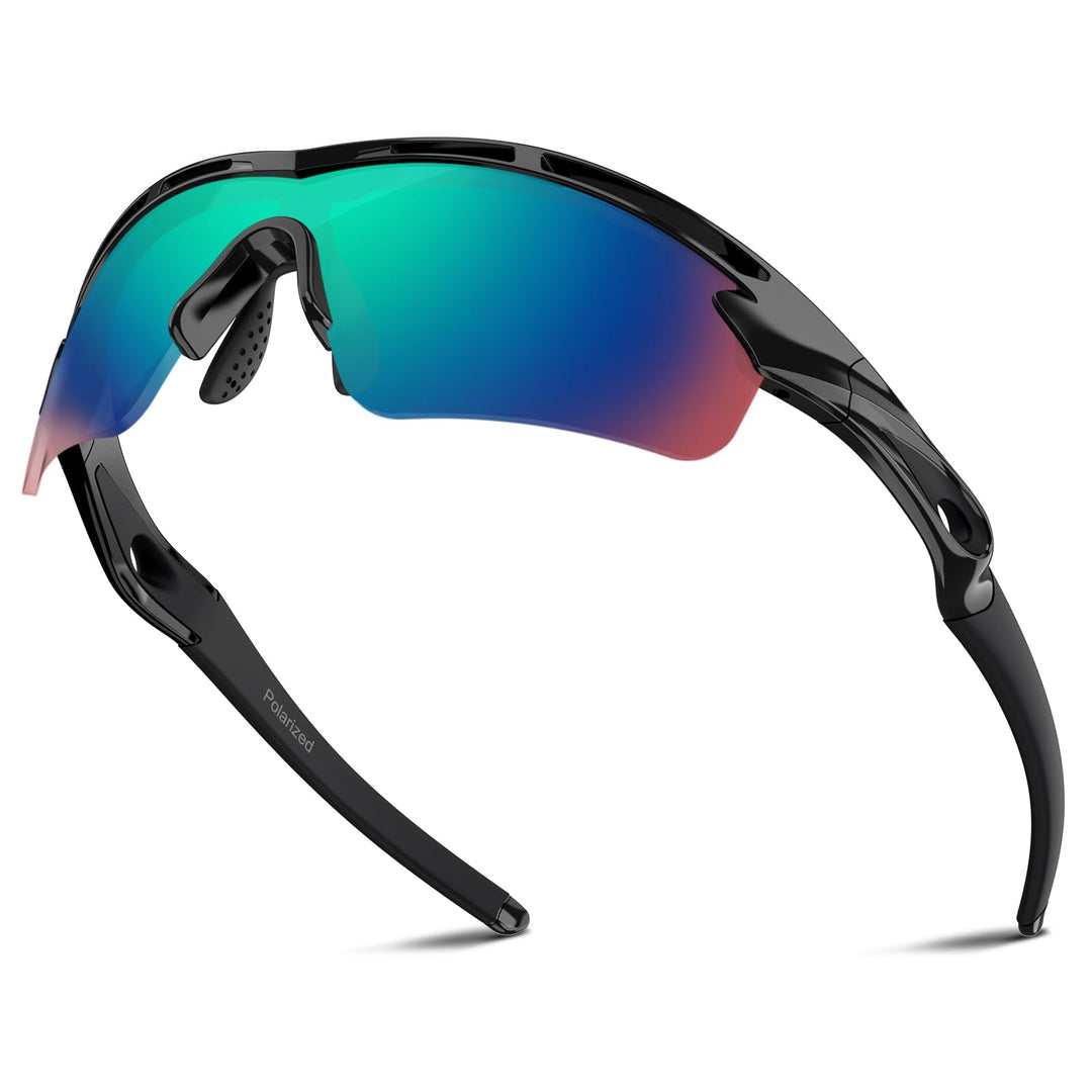 Polarized Sports Sunglasses for Men Women Youth Baseball Cycling Running Driving Fishing Tennis Golf Motor TAC UV400 TR90