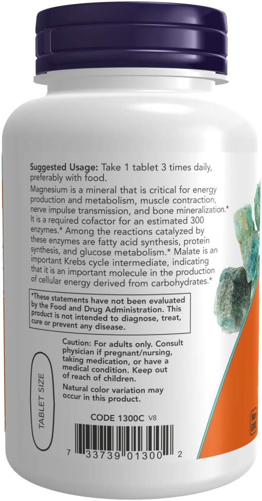 Magnesium Malate (1000mg) 180 tabs