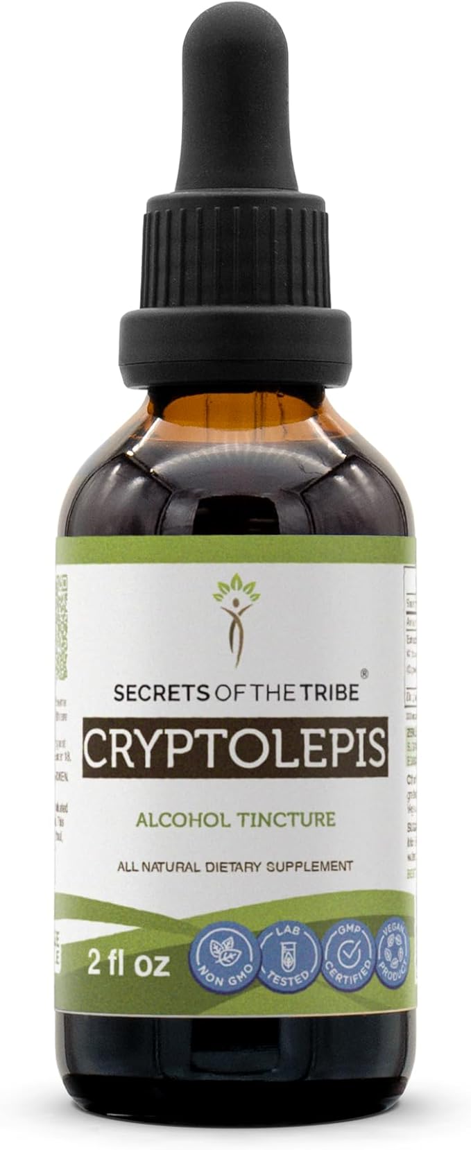 Secrets of the Tribe Cryptolepis Tincture Alcohol Extract, High-Potency Herbal Drops, Tincture Made from Wildcrafted Cryptolepis Sanguinolenta 2 oz