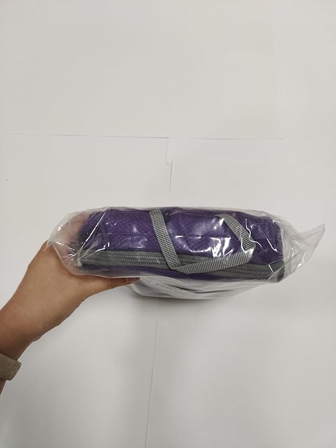 ZOMAKE Lightweight Packable Backpack 35L, Light Foldable Backpacks Water Resistant Collapsible Hiking Bag, Compact Folding Day Pack for Travel Camping(Purple)