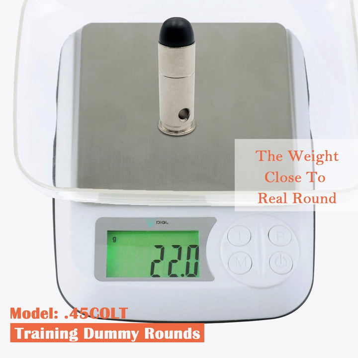 Bayattoo .45 Colt Safety Practice Rounds Action Trainer Dummy Round Dry Fire Training Snap Cap (6pk)