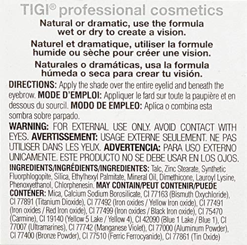 TIGI Cosmetics High Density Single Eyeshadow, True Natural, 0.13 Ounce (764142)