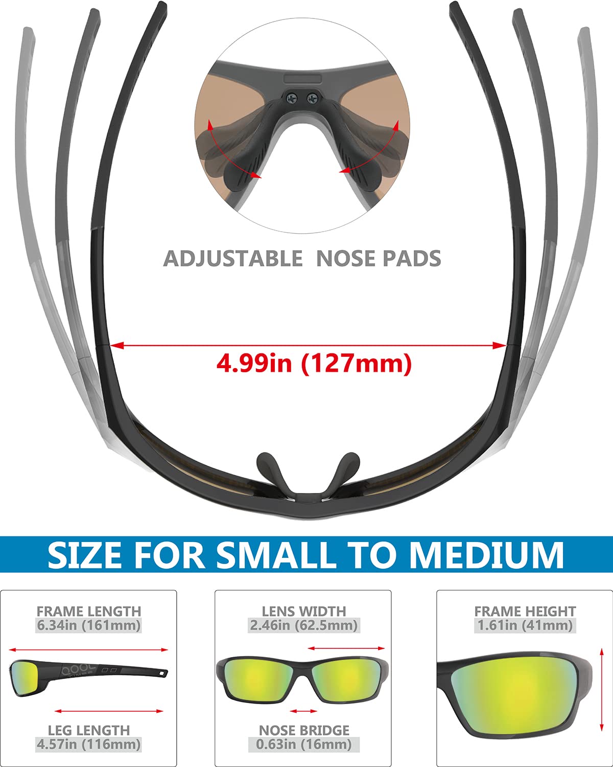 QOOL TIMES Living out your Polarized Small Baseball Sunglasses Youth Kids 8-12 Girls Boys, cycling Running Outdoors junior Softball