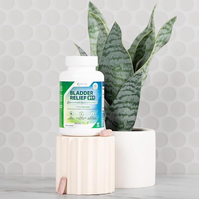 Bladder Relief 911 Detoxifying Strength - for Men and Women Provides Bladder Support, 60 Veggie Capsules - 2 Pack