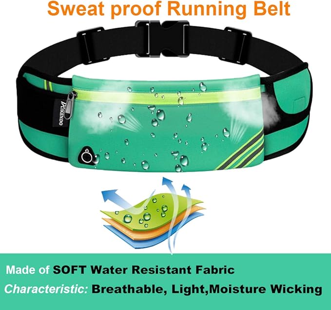 Fanny Pack Waist Pack,Running Belt for Phone,Cool Gifts Presents ideas for Runners Mom Christmas,Travel Money Belt Cell Phone Holder for Dog Walking, Fitness, Exercise, Hiking Lake Blue