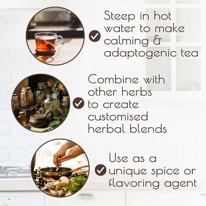 Ashwagandha Root Cut & Sifted 4 oz - USDA Organic Ashwagandha Herb for Tea and Smoothies, Non-GMO Organic India Ashwagandha, Withania Somnifera, Boosts Immunity & Digestion