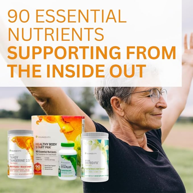 Youngevity Healthy Body Start Pak 2.5 | Complete All-in-One Organic Nutrition | 60+ Minerals, 16 Vitamins, 12 Amino Acids, 6 Essential Fatty Acids | Whole Foods, Pre/Probiotics + Joint Support