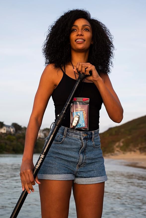 Aquapac Keymaster+ Waterproof Travel Case, Made in the UK, Carry Cord, Travel Essential, 5 Year Warranty, Watersports, Hiking, Mountain Biking, Running Accessory