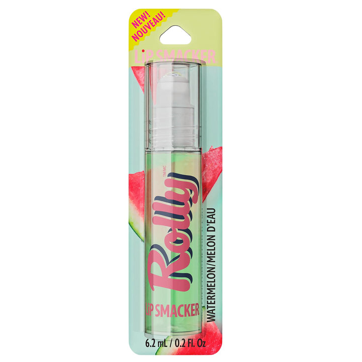 Lip Smacker Rolly Lip Gloss, Classic Roller-Ball Design for a Cooling Sensation, Hydrating & Moisturizing Shine - Watermelon