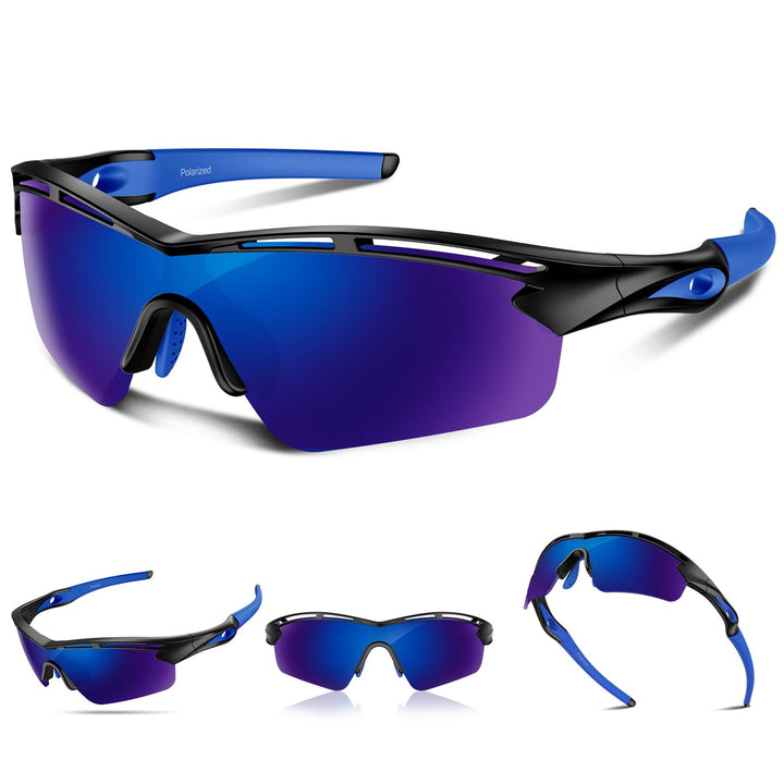 Polarized Sports Sunglasses for Men Women Youth Baseball Cycling Running Driving Fishing Tennis Golf Motor TAC UV400 TR90