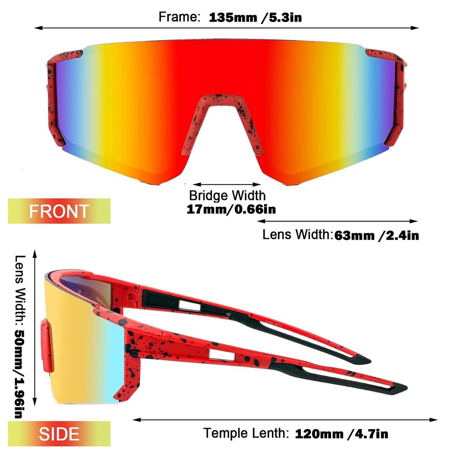 Youth Baseball Sunglasses For Boys Girls,UV400 Kids Sports Sunglasses,Cycling glasse Running Golf