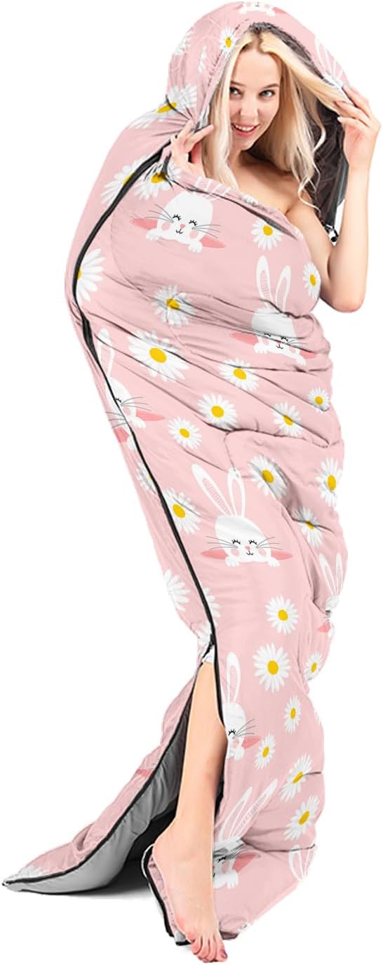 AILONEN Boys Sports Camping Sleeping Bags,Lightweight & Waterproof,3 Season Warm & Cool Weather,Black Player Basketball Sleeping Bags for Kids Adults,Travelling,Outdoors