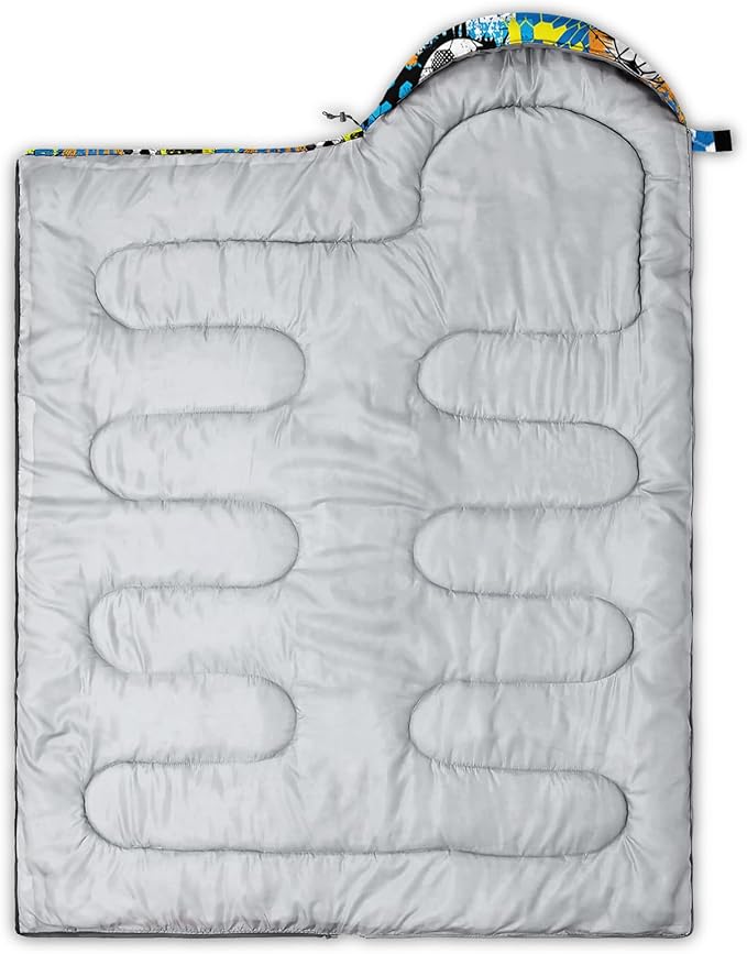 AILONEN Cartoon Fox Camping Sleeping Bag for Boys Girls Adults,Lightweight & Waterproof,3 Season Warm & Cold Weather,Portable,Kawaii Fox Printed Sleeping Bag,Traveling,Camping,Hiking