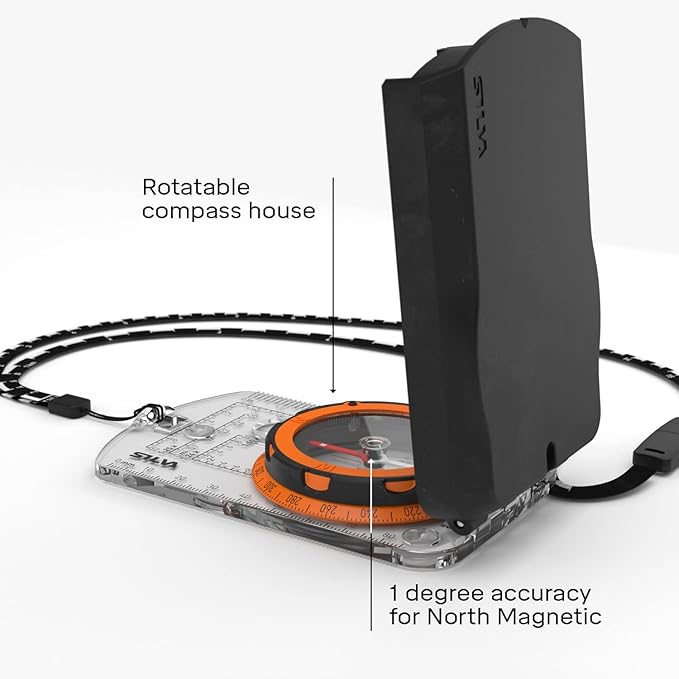 Silva Expedition S Compass | Night-Enabling Luminous Markings | Perfect for Navigation, Hiking, Trekking and Hunting