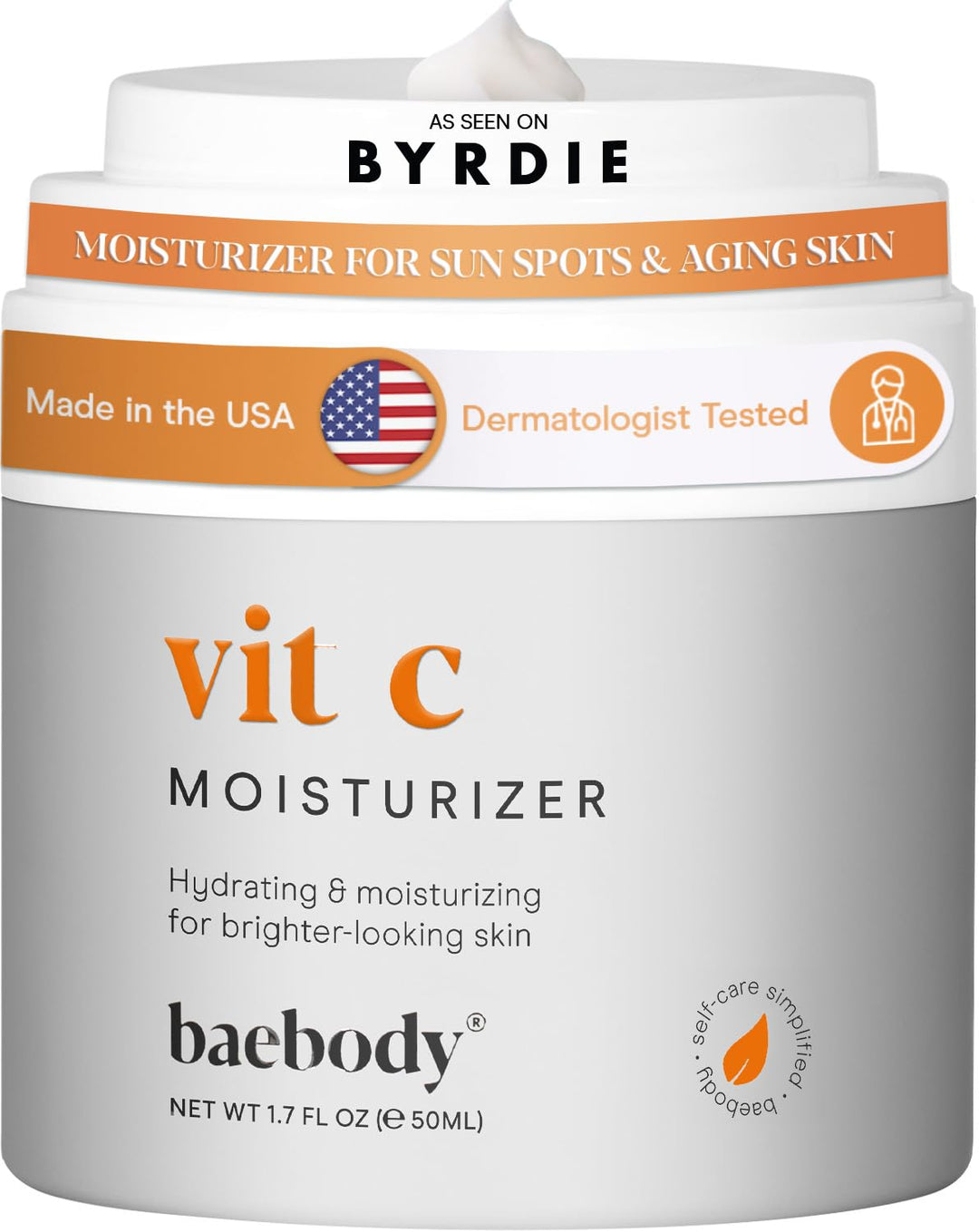 Baebody Made In Usa Vitamin C Face Cream | Brightening Cream For Face, Vitamin C Moisturizer For Face, Best Face Moisturizer For