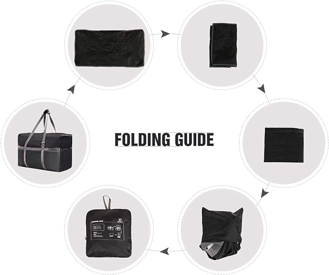 REDCAMP Foldable Travel Bag, Large Sports Bag, 75L/96L/100L, Lightweight Waterproof Tote Bag