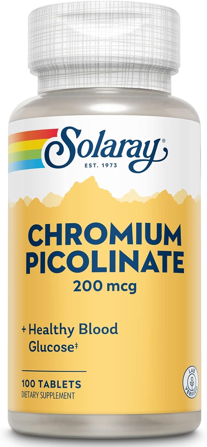 Solaray Chromium Picolinate 200mcg | 100ct