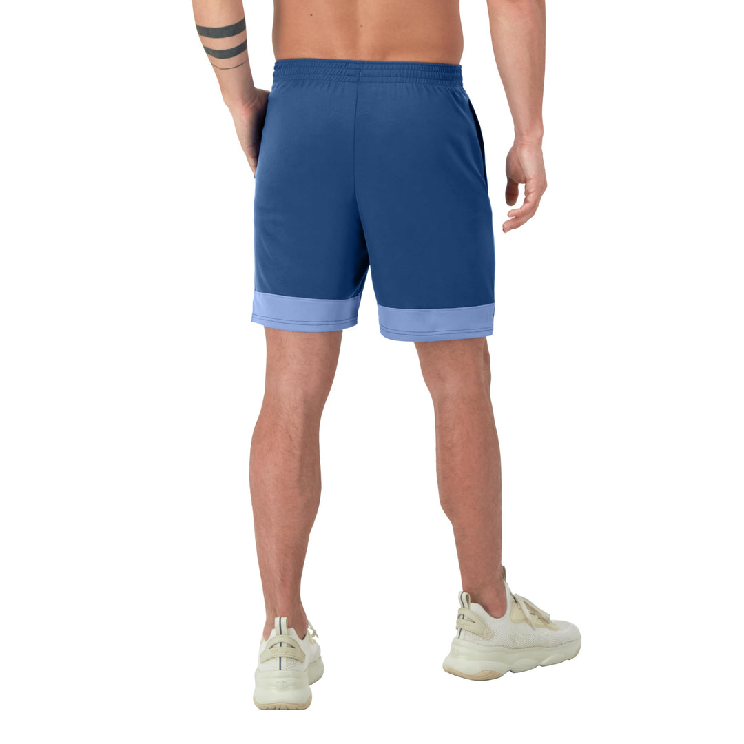 Champion Sport, Moisture Wicking, Athletic Men, Gym Shorts (Reg. or Big & Tall), Steel Blue Ink/Plaster Blue Reflective C, Small