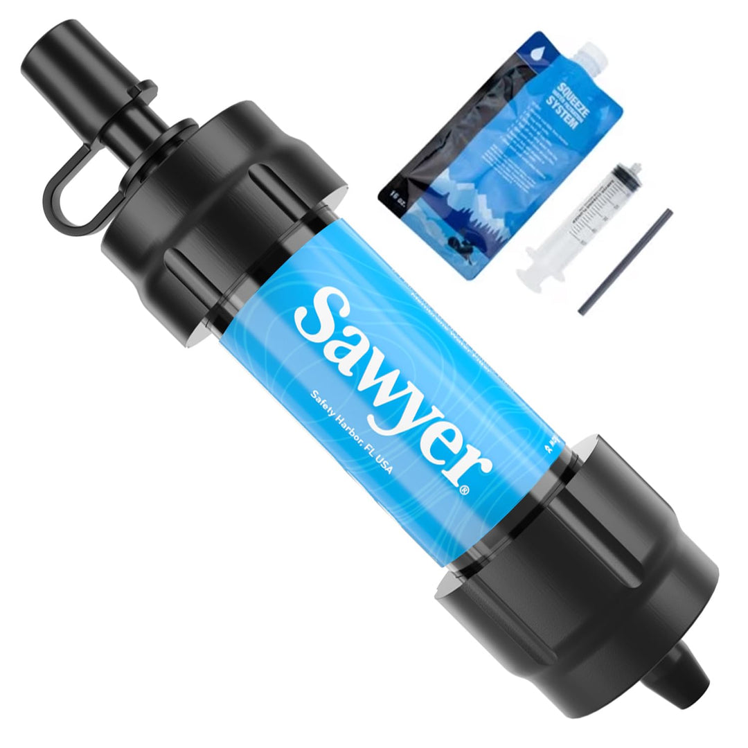 Sawyer Products Mini Water Filtration System + Permethrin Insect Repellent for Clothing, Gear & Tents, 24-Ounce + Premium Insect Repellent with 20% Picaridin, Pump Spray, 4-Ounce