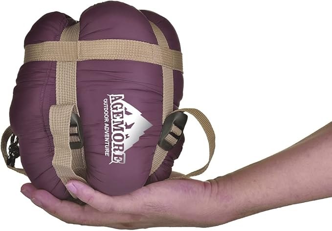AGEMORE Ultralight Warm Weather Envelope Sleeping Bag, Lightweight Waterproof Compact Sleeping Bag, for Spring Summer & Fall, 75’’L X 30’’W Fit for Kids Teens Or Adults Outdoor Camping & Backpacking