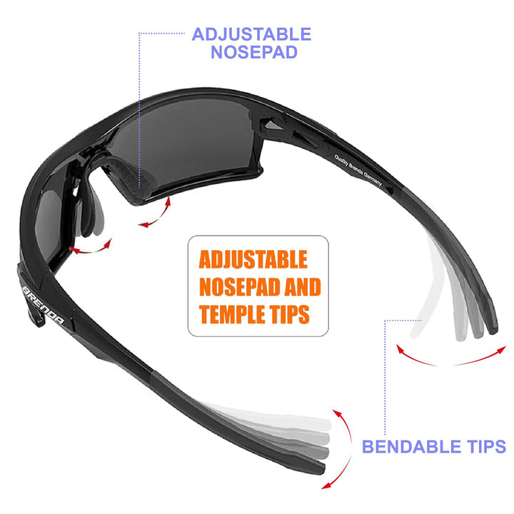QOOL TIMES Living out your Q5X Polarized sports Sunglasses for Men Women, Fishing Volleyball Driving Cycling Sailing Boating