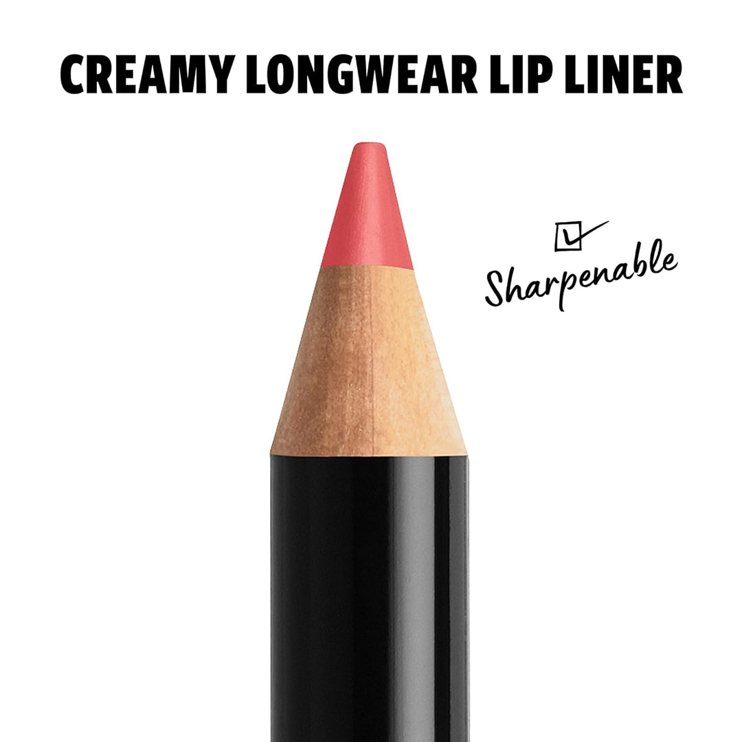 NYX Slim Lip Pencil | Long-Lasting Creamy Lip Liner | Hot Red - 2 Pack