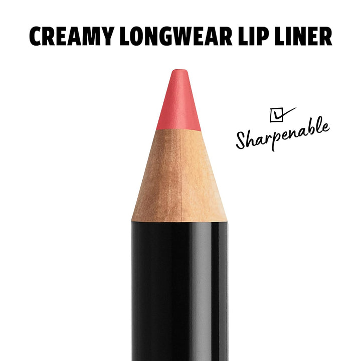 NYX Slim Lip Pencil | Long-Lasting Creamy Lip Liner | Hot Red - 2 Pack