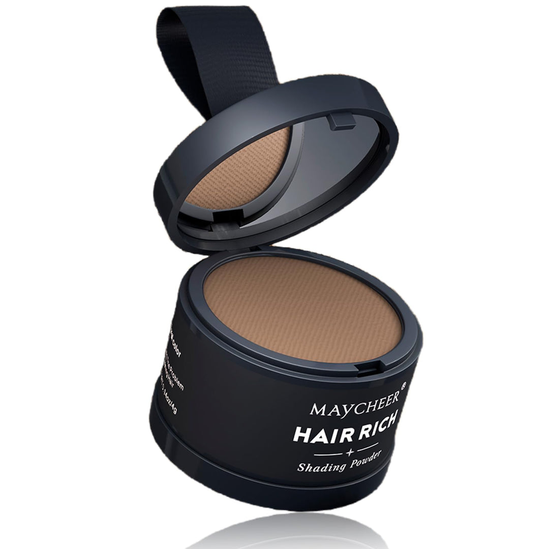 Maycheer Hairline Powder for Women - Hair Rich Shading Powder, 30 Colors Magic Root Cover Up (Light Camel 17)