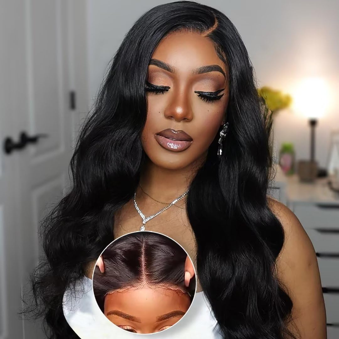 Aaliweya 5X5 Closure Wig Wear And Go Glueless Wig Pre Plucked Pre Cut Lace Closure Wig For Women 180 Density Body Wave 5X5 Hd La