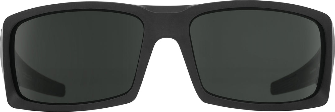 Spy Optic Men's General Rectangular Sunglasses, Ansi Matte Black/Gray, 60 mm