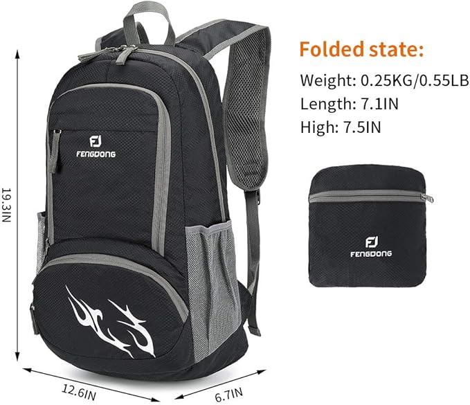 35L Lightweight Foldable Waterproof Packable Travel Small Hiking Backpack Daypack for men women