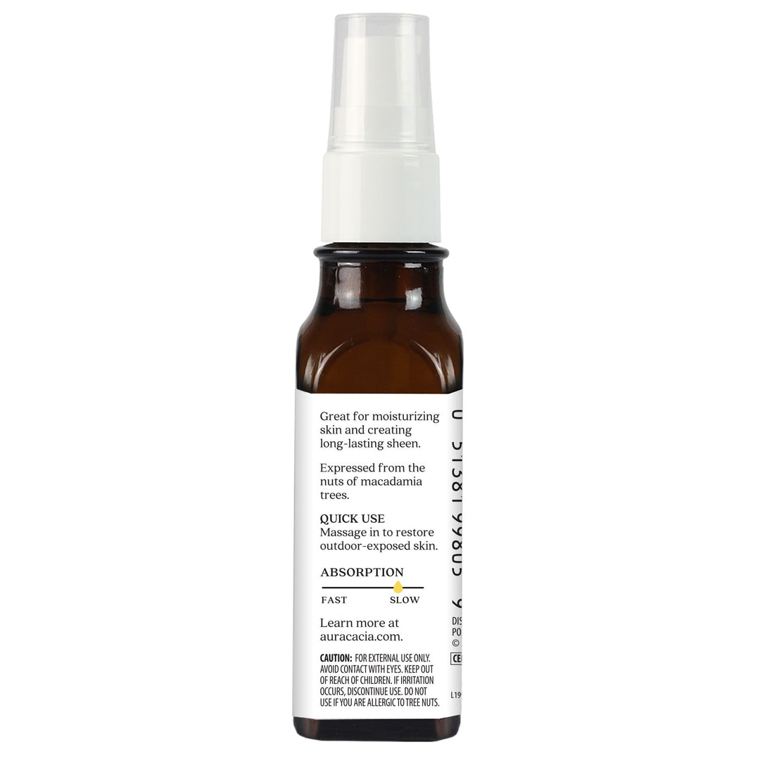 Aura Cacia Organic Skin Care, Protecting Macadamia Oil, 1 Fluid Ounce