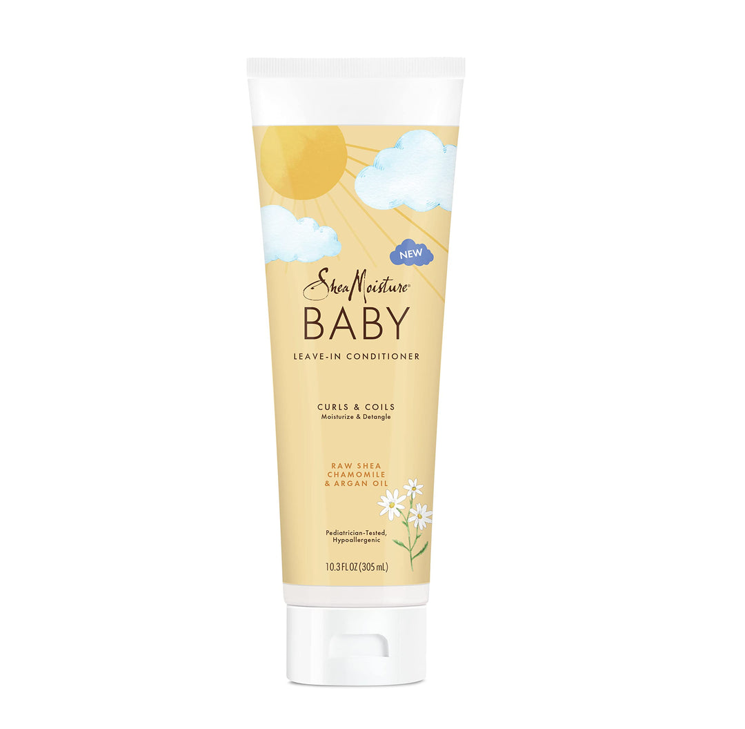 SheaMoisture Baby Conditioner, 13 oz - Raw Shea, Chamomile & Argan Oil for Moisturizing & Detangling Curly Hair