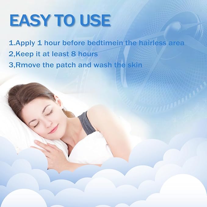 Sleep Patches for Adults Extra Strength,60 Pack Deep Sleep Patching for Women and Men, Natural Ingredients, Skin-Friendly, Sweet Dream Patches