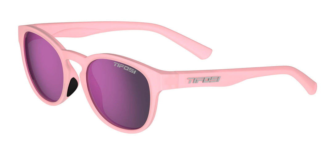 Tifosi Svago Sunglasses (Satin Crystal Blush, Rose Mirror)