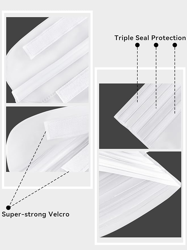 HEETA Waterproof Fanny Pack, Waterproof Pouch Dry Bag 2/3/4 Pack for Phone, Adjustable Waist Strap and Screen Touch Sensitive for Swimming Kayaking Boating Beach Fishing Diving Surfing Accessories