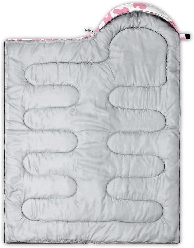 Axolotl Colorful Cats 3 Season Sleeping Bag for Kids, Girls, Teens - Warm and Cool Weather Pet Animal Theme, Waterproof Lightweight for Traveling, Outdoors Camping Equipment