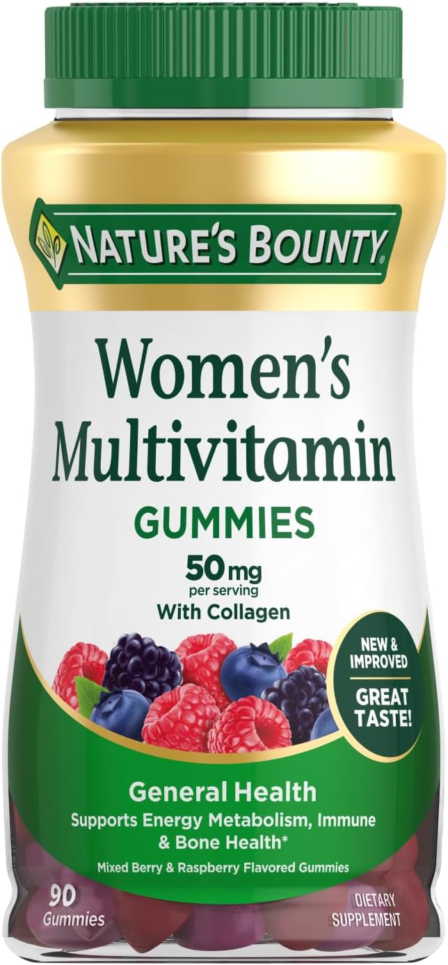 Nature's Bounty Women Multivitamin, Vitamin Supplements for Adults, Fruit Flavored, 90 Gummies