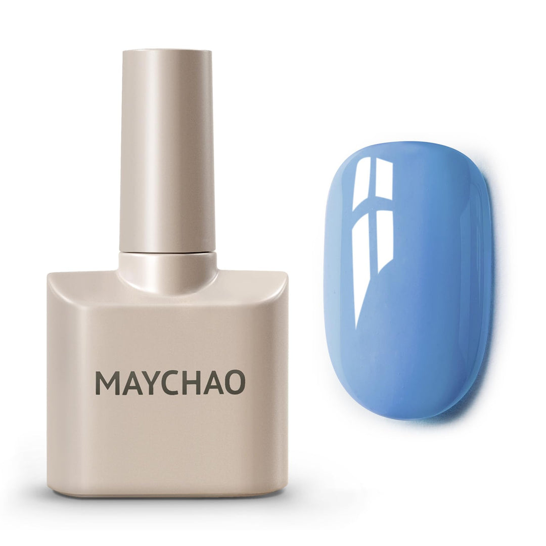 Maychao 15Ml Blue Gel Nail Polish 1Pc Baby Blue Gel Polish Soak Off Uv Led Nail Gel Polish Nail Art Starter Manicure Salon Diy A