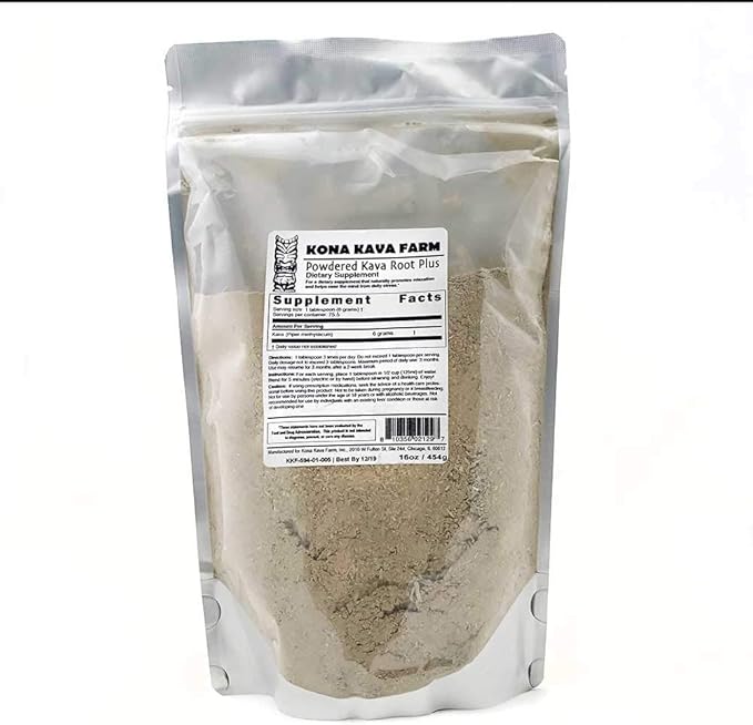 Powdered Noble Kava Root Plus (16 oz)