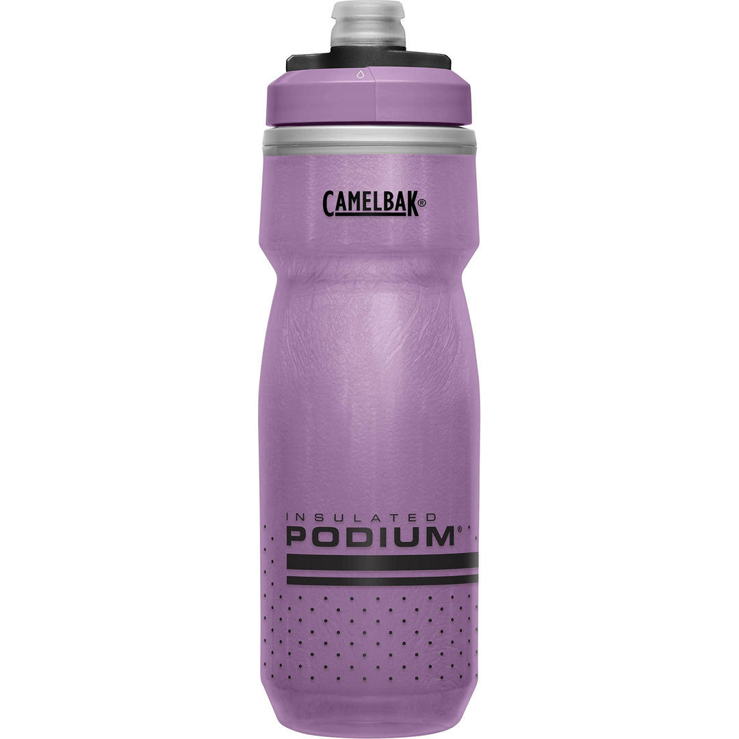 CamelBak Podium Chill Insulated Bike Water Bottle - Easy Squeeze Bottle - Fits Most Bike Cages - 21oz, Purple