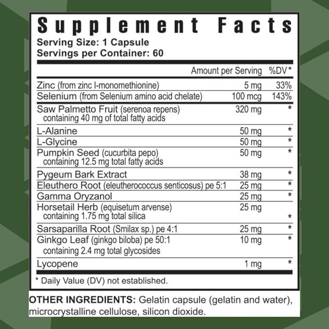 Youngevity Ultimate Prost Fx™ - Saw Palmetto + 9 Herb Blend for Men's Prostate Health - DHT Support - Urinary and Prostate Supplement - 60 Capsules (Pack of 1)