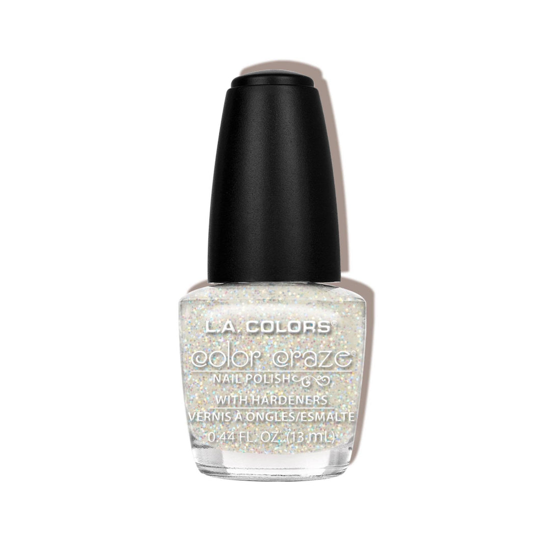 L.A. COLORS Color Craze Nail Polish, Sassy Sparkle CNP441